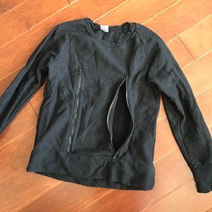 Nursing Sweatshirt with zip openings